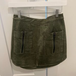 BCBGMAXAZRIA Pocket Mini Skirt - Women's Size XS- Dusty Olive